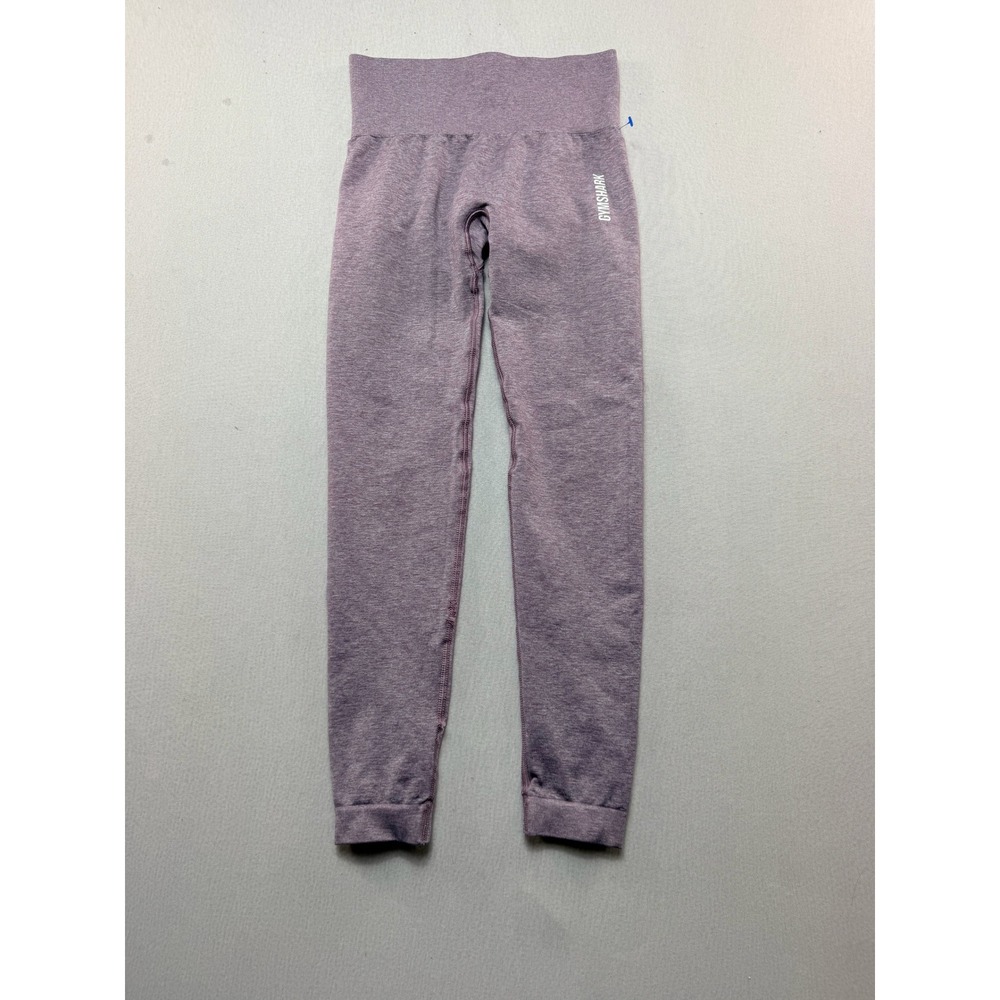 Gymshark Leggings Women Small Purple Good Vital Seamless High Rise Marl